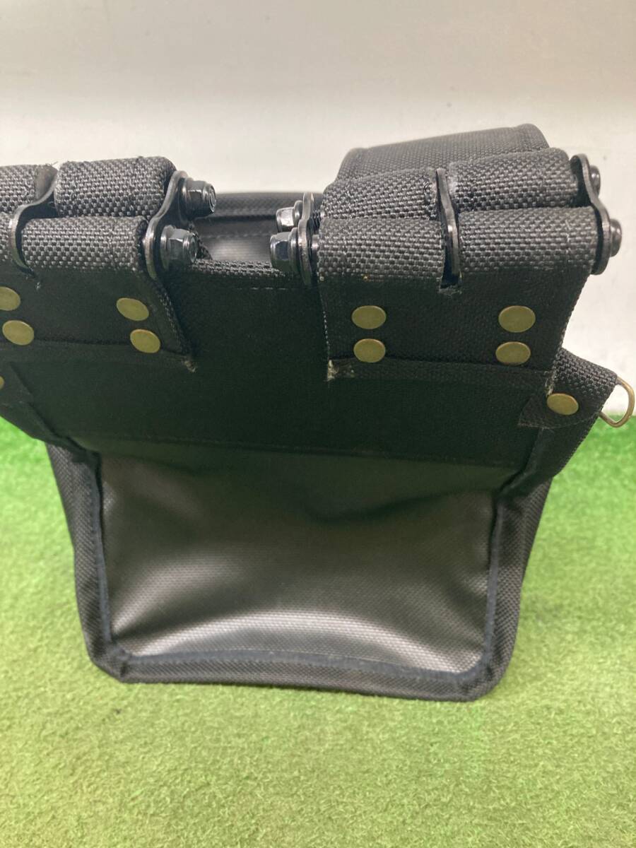 【中古品】★KNICKS ニックス 超軽量バリステック生地 チェーンタイプ腰袋 黒 BA-301DDX ITCE8LW4KYPN