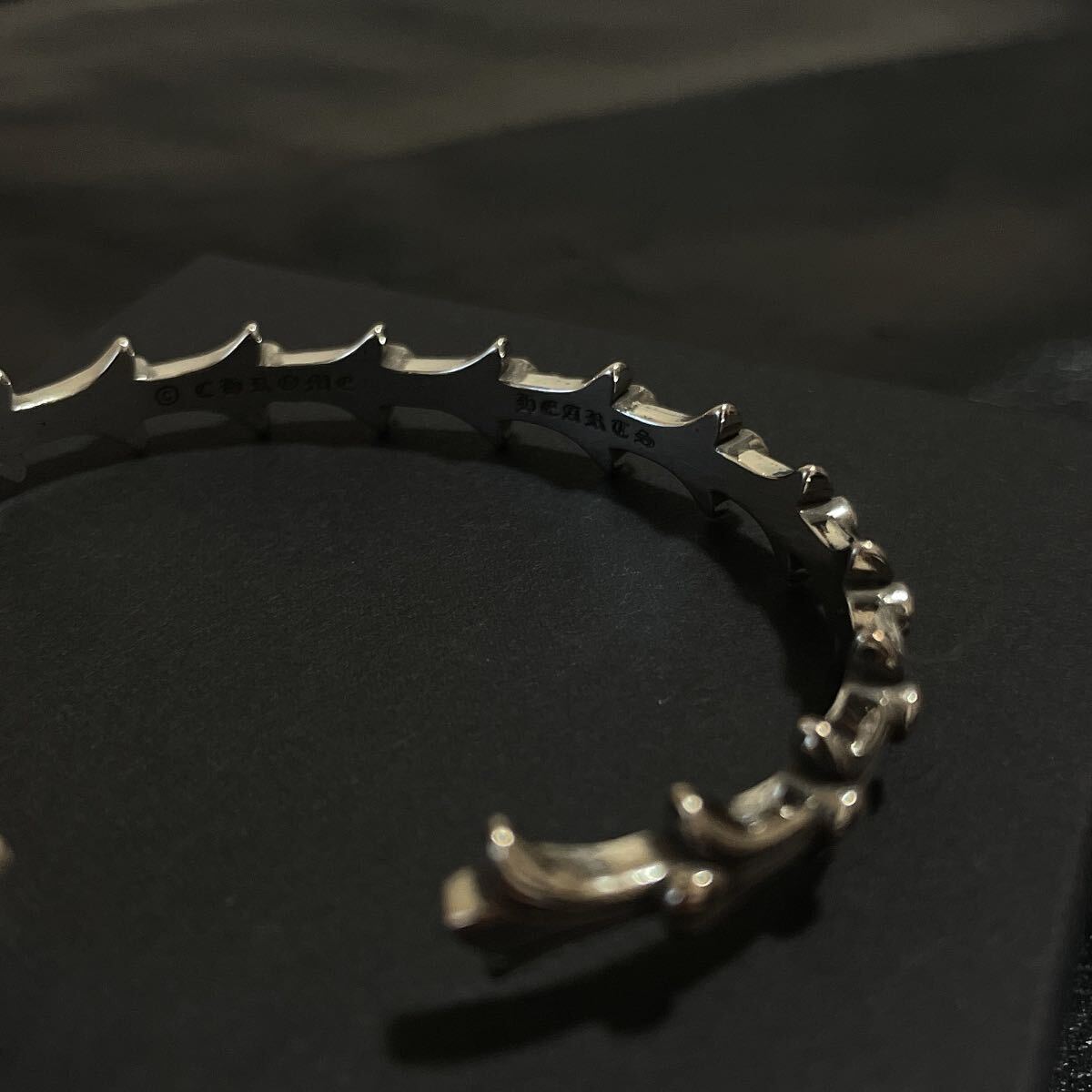 クロス　バングル　シルバー　silver９２５　刻印入り