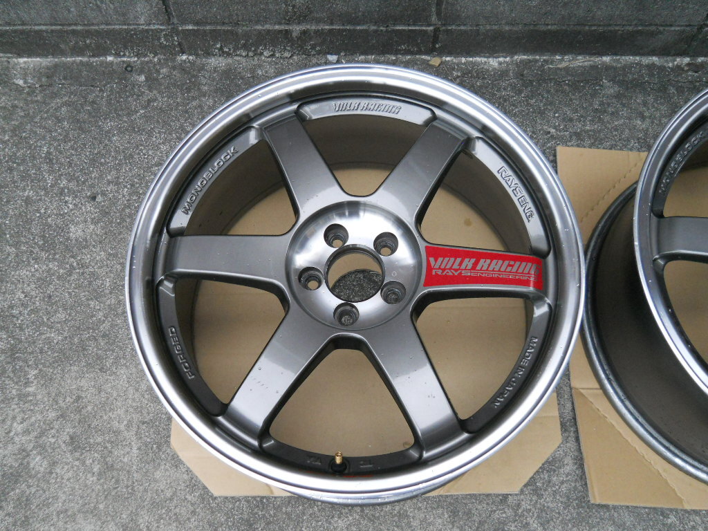 RAYS VOLK RACING TE37 SL 18inch 5H100 9J+45 серебряный 2 шт 