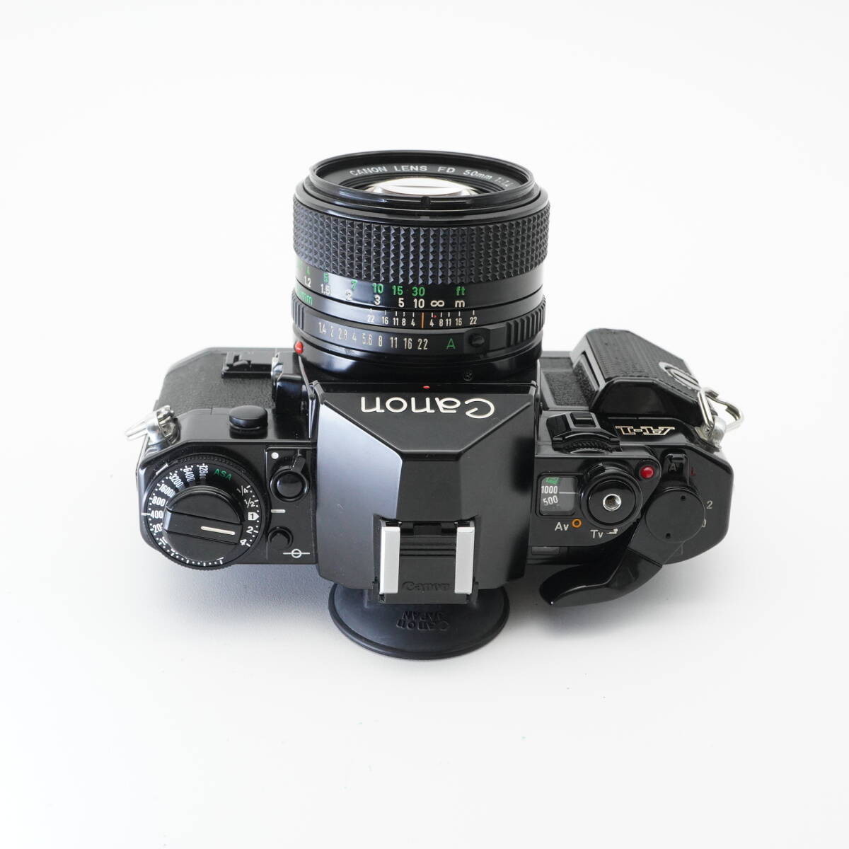 美品 Canon キヤノン A-1 (シャッターOK 鳴き無し 露出OK) NEW FD 50mm F1.4 フィルム一眼レフカメラ #AA5272