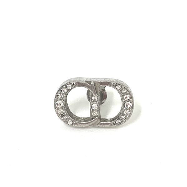 D0737 1円～！ Christian Dior クリスチャンディオール CDロゴ ピアス Ag925 シルバー アクセサリー 片耳