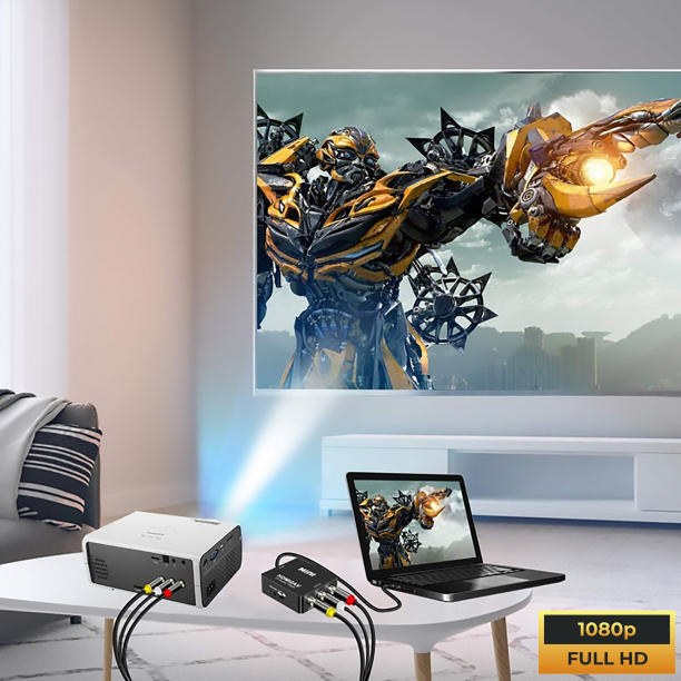 HDMI to AV RCA 変換アダプター 3色 ケーブル 変換 コンバーター
