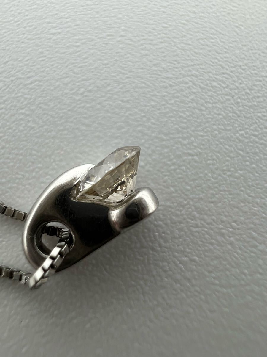 1円　Pt850 Pt900 ネックレス　ダイヤモンド　0.32ct 2.31g EG0830