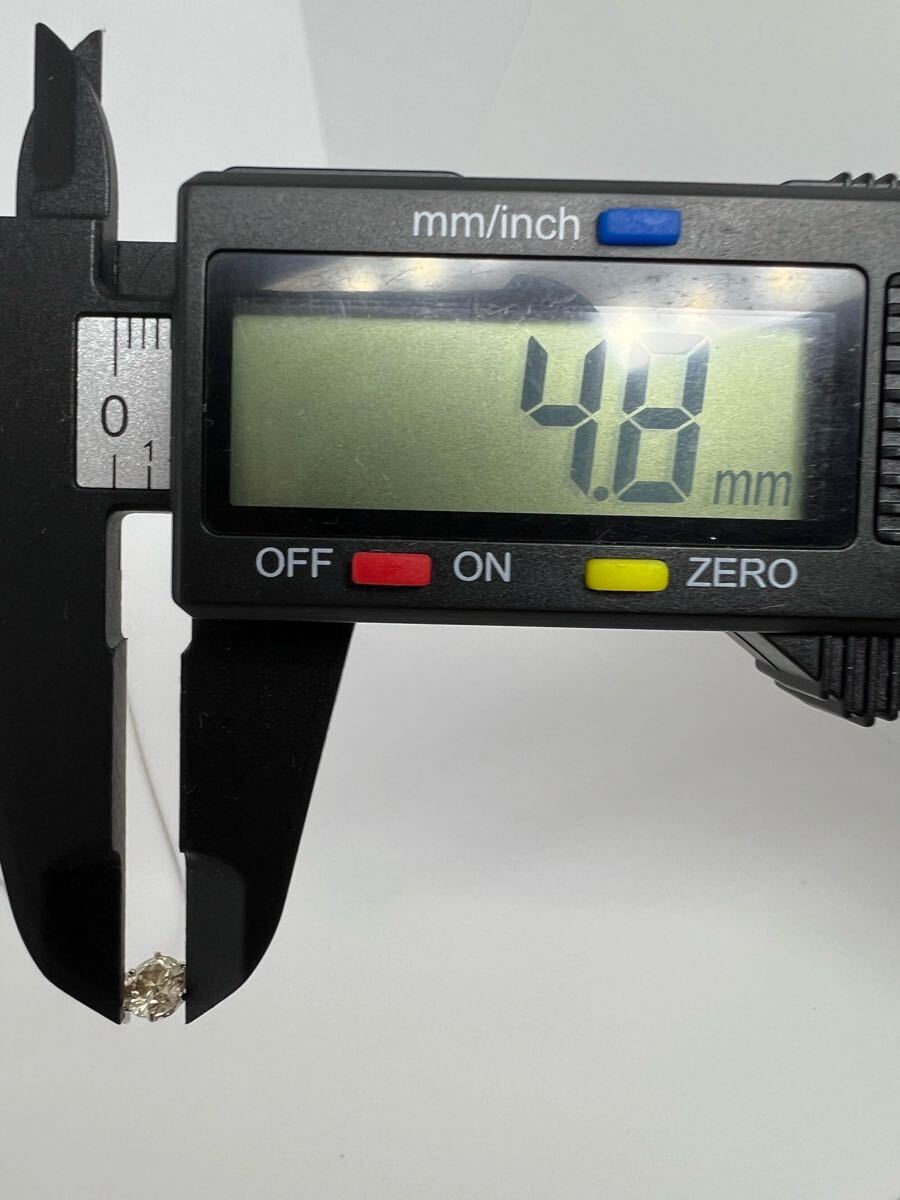 1円　Pt850 Pt900 ネックレス　ダイヤモンド　0.4ct 0.91g EG0834