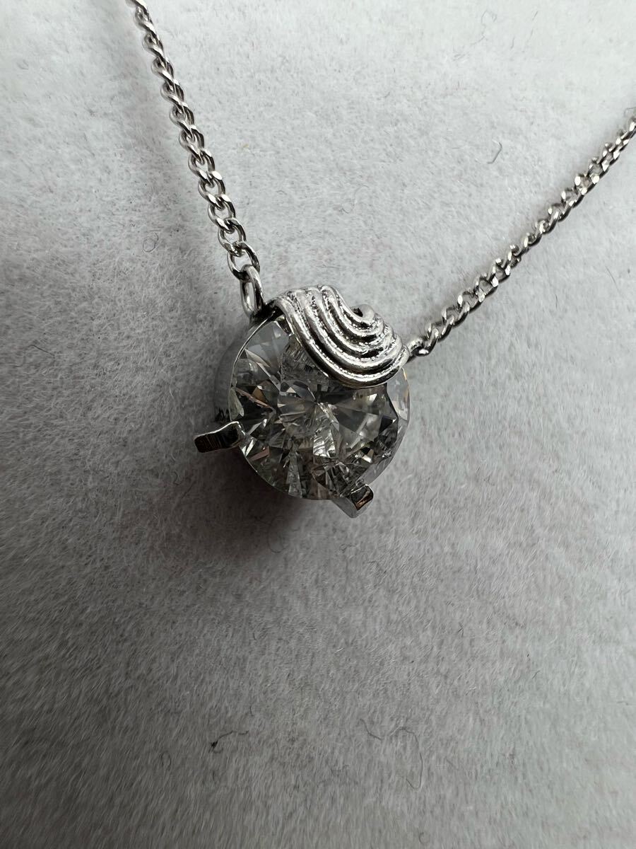 1円　Pt850 ネックレス　ダイヤモンド　1.10ct 3.26g EG0860