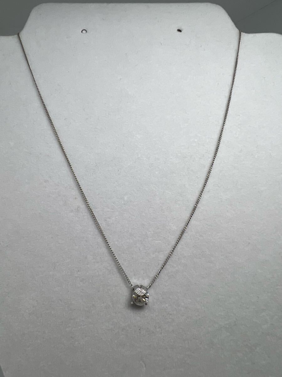 1円　Pt850 ネックレス　ダイヤモンド　1.10ct 3.26g EG0860