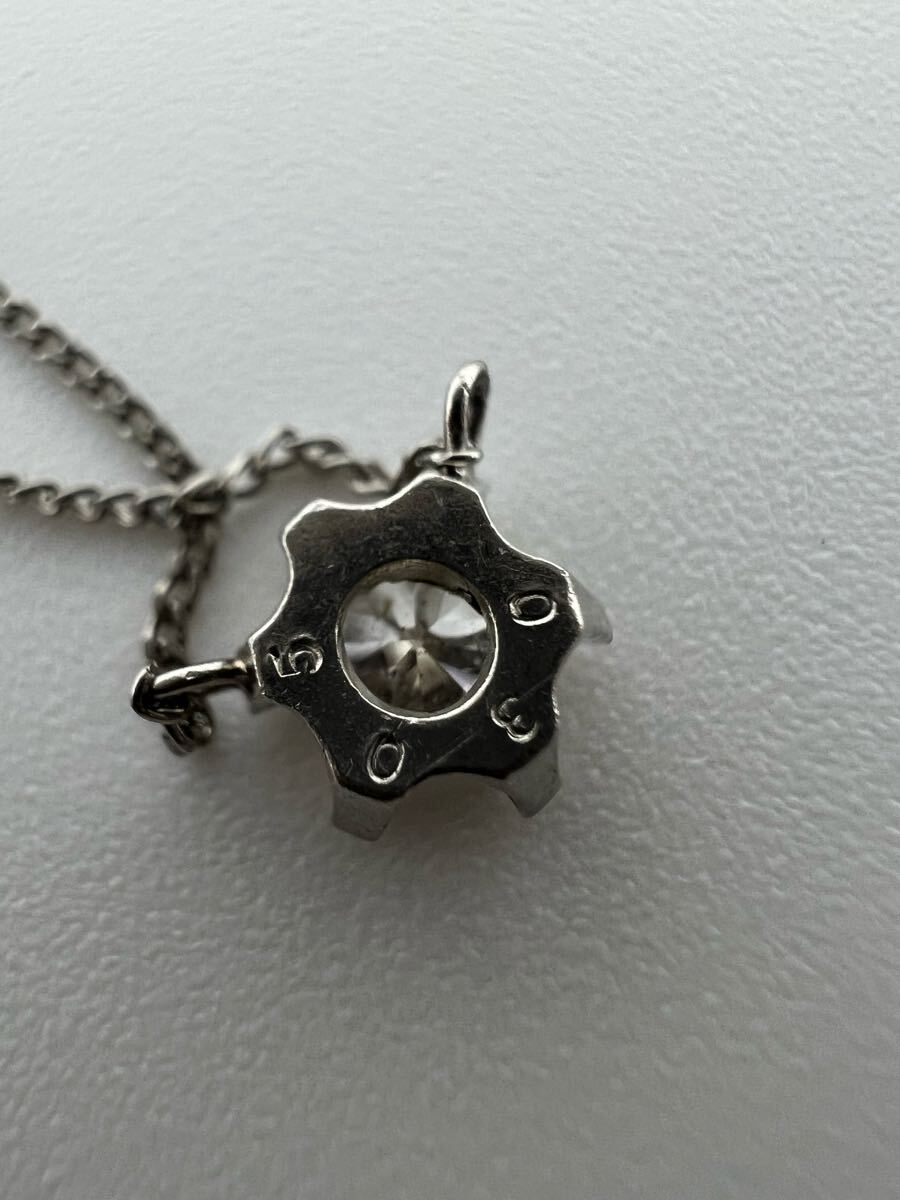 1円　Pt850 ネックレス ダイヤモンド　0.305ct 2.58g EG0884