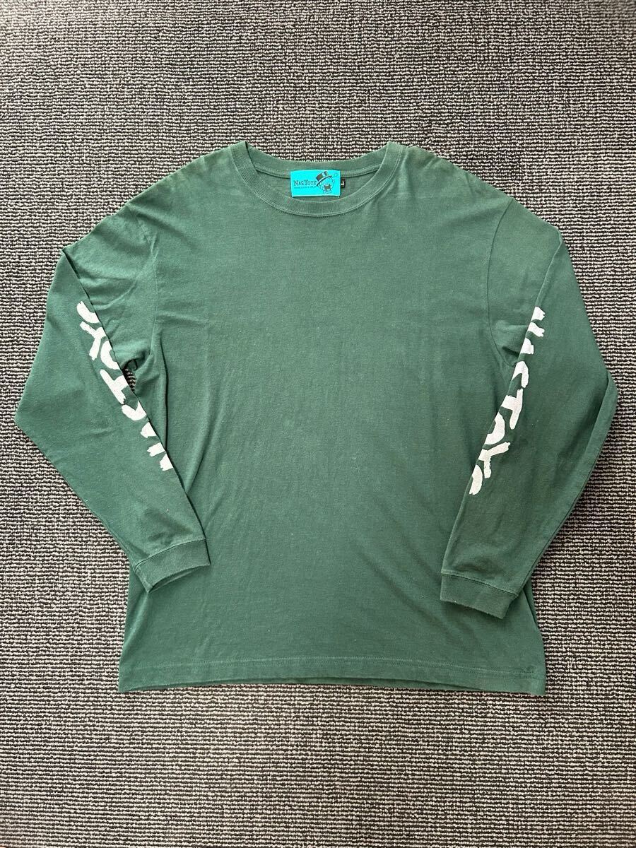 NAS TOYS ナストイズ 長袖 Tシャツ ロンT グリーン サイズM 美品_画像1
