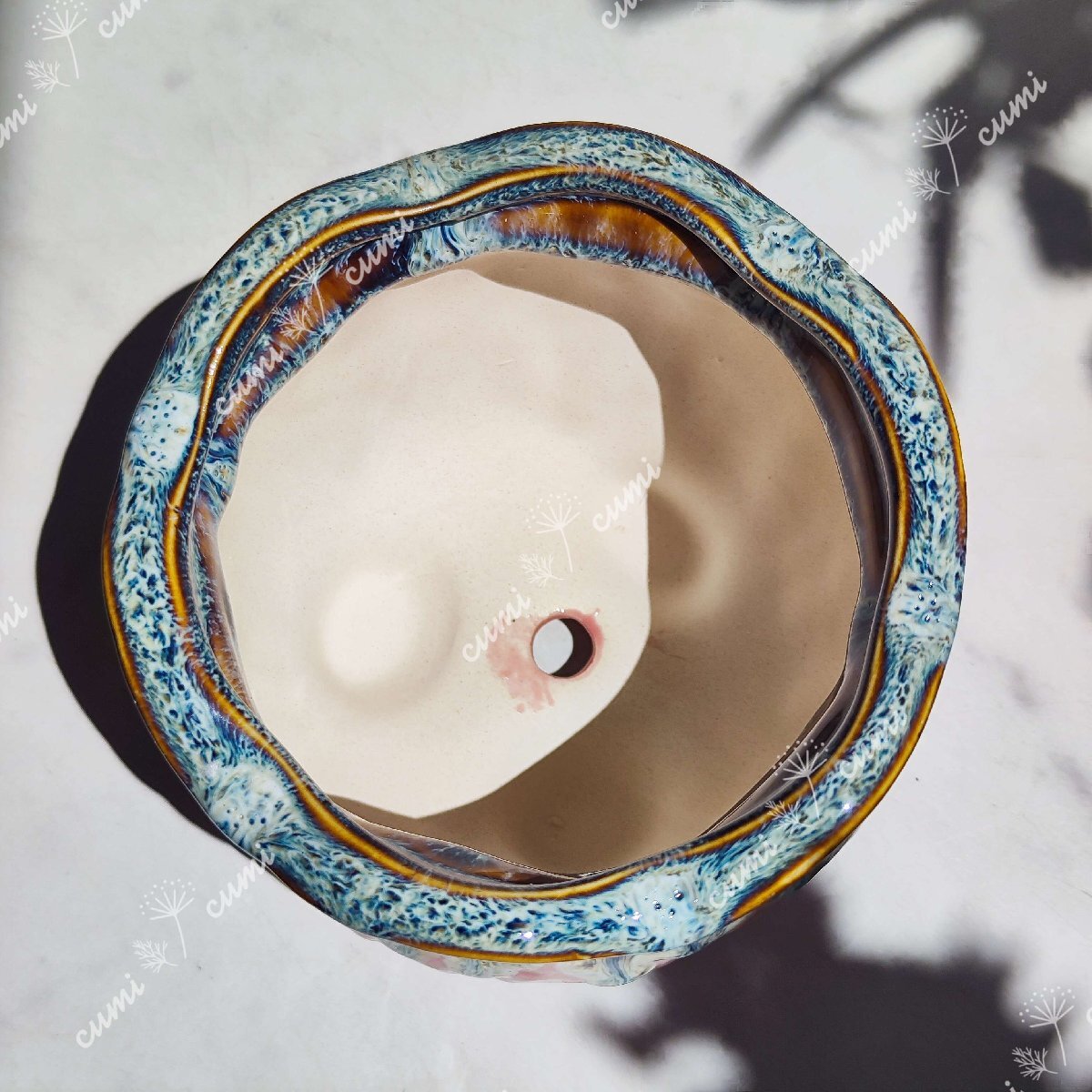 韓国 映え 花型 ピンク 植木鉢 おしゃれ 室内 陶器鉢 多肉 植物 鉢植え　激安 レア インテリア プレゼント 海外 盆栽_画像4