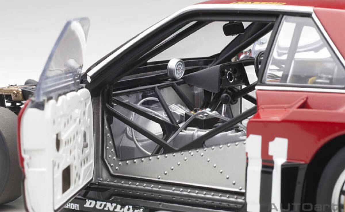 新品 未開封 AUTOart 1/18 オートアート 日産 スカイライン RSターボ スーパーシルエット 1982 #11 前期 長谷見昌弘 ダイキャスト 88276 _画像6