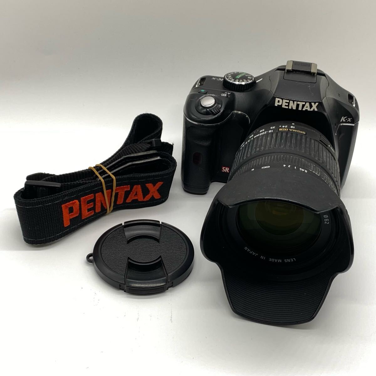 【6U57】1円スタート PENTAX K-X SIGUMA ZOOM 18-200mm 1:3.5-6.3 DC 62 ペンタックス シグマ デジタル一眼レフカメラ デジタルカメラ 