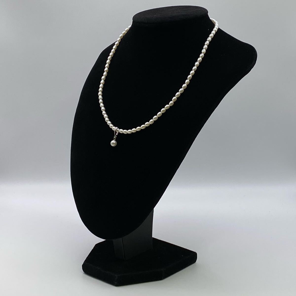 【6U60】1円スタート GIFT SELECTION BY MIKIMOTO A-a ミキモト SV925 シルバー 真珠 パール ネックレス 重さ約8.19g 長(zhǎng)さ約40cm