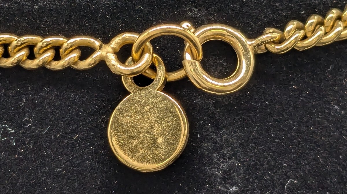 【6K28】1円スタート CELINE / セリーヌ ネックレス チェーン アクセサリー レディース 重さ 約11.11g 長さ 約40cm ゴールドカラー