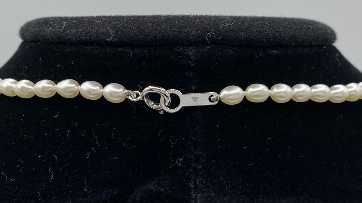 【6U60】1円スタート GIFT SELECTION BY MIKIMOTO A-a ミキモト SV925 シルバー 真珠 パール ネックレス 重さ約8.19g 長(zhǎng)さ約40cm