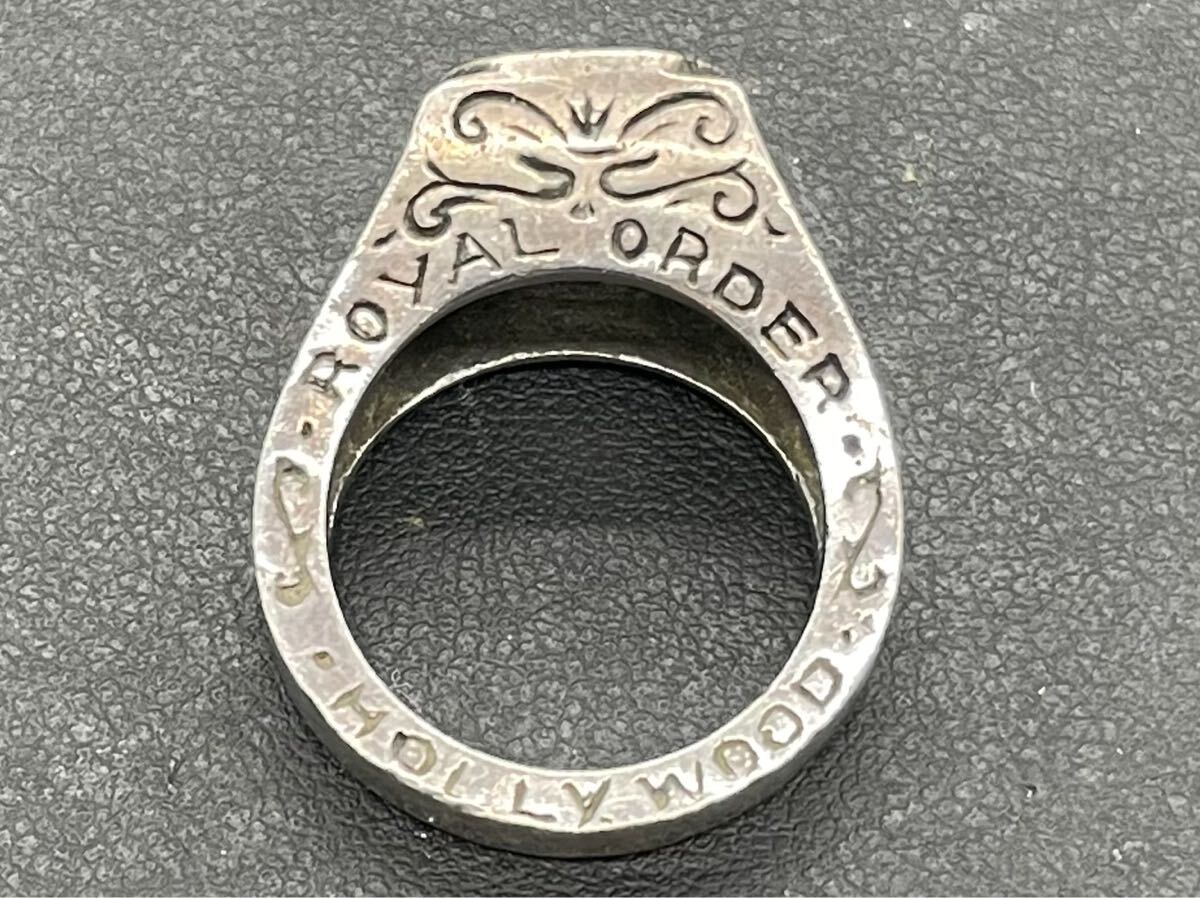 【6G10】1円スタート ROYAL ORDER ロイヤルオーダー HOLLYWOOD シルバーリング リング 指輪 約14號 925 刻印あり 重量 約11.85