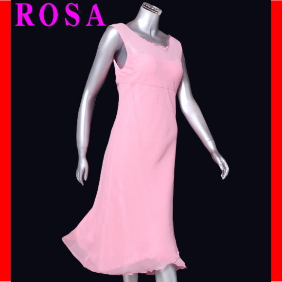 カラードレス　ROSA　フォーマルワンピース　大きいサイズ　発表會(huì)　舞臺(tái)衣裝　17ABRサイズ