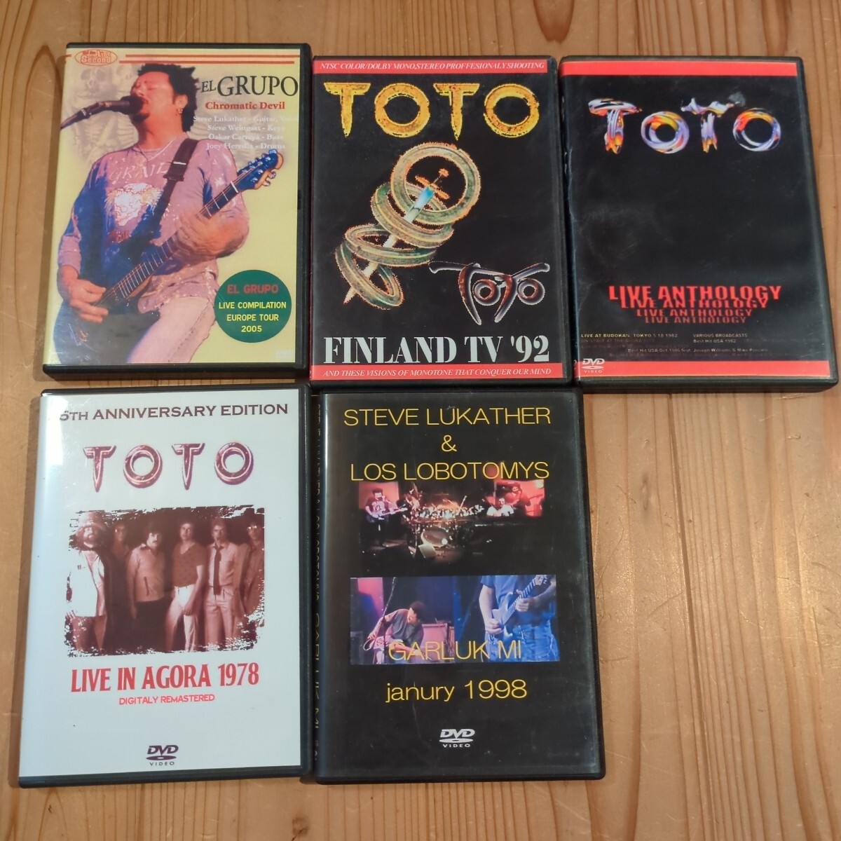 最前線の TOTO、Steave Lukather, 5枚 DVD ライブ ルカサー スティーブ 洋楽