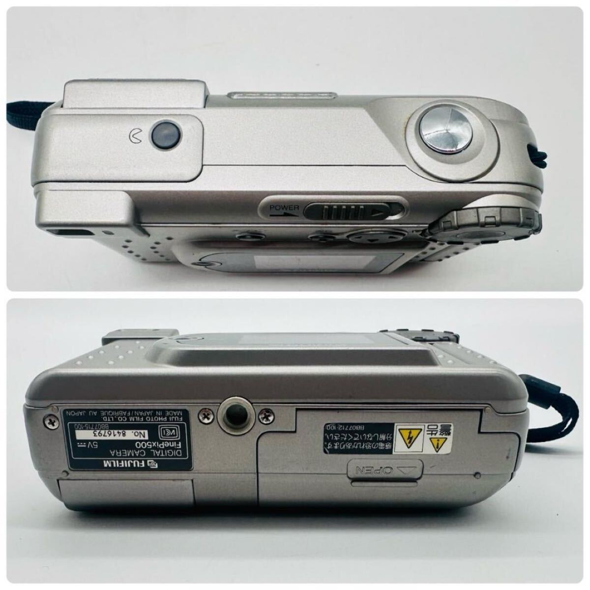 FUJIFILM　フジフィルム　FinePix500　ファインピクス　コンパクトデジタルカメラ　デジカメ　カメラ　現状　ケース