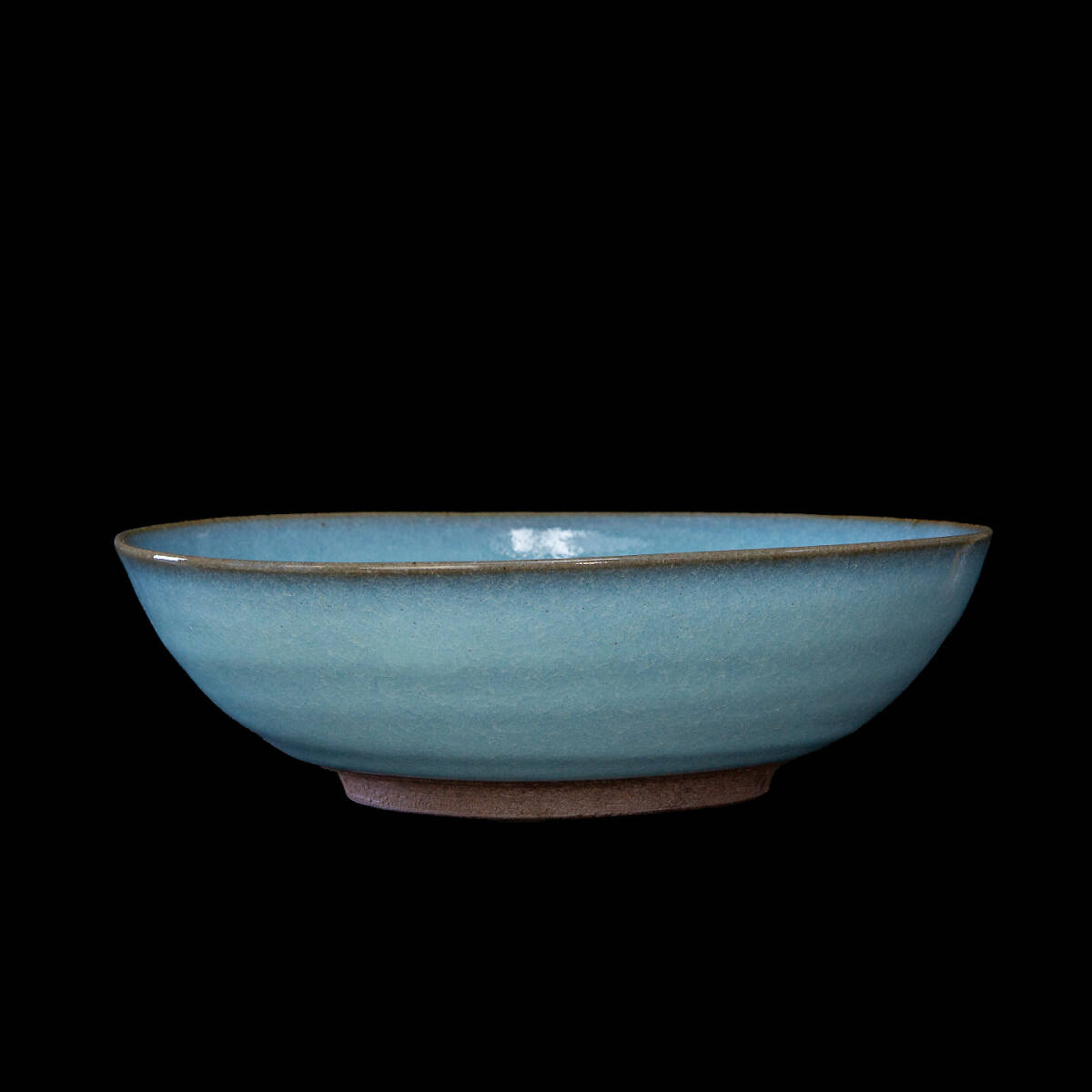 鉢□泥彩鉄絵鉢 浅鉢 桐共箱 共布 お茶菓子器 平鉢 深皿 作家物