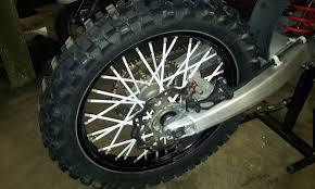 スポークスキン 白 スポークラップ スポークカバー CRF250L RALLY WR250R DトラッカーX KLX250 ハンターカブ CT125 クロスカブ SR400