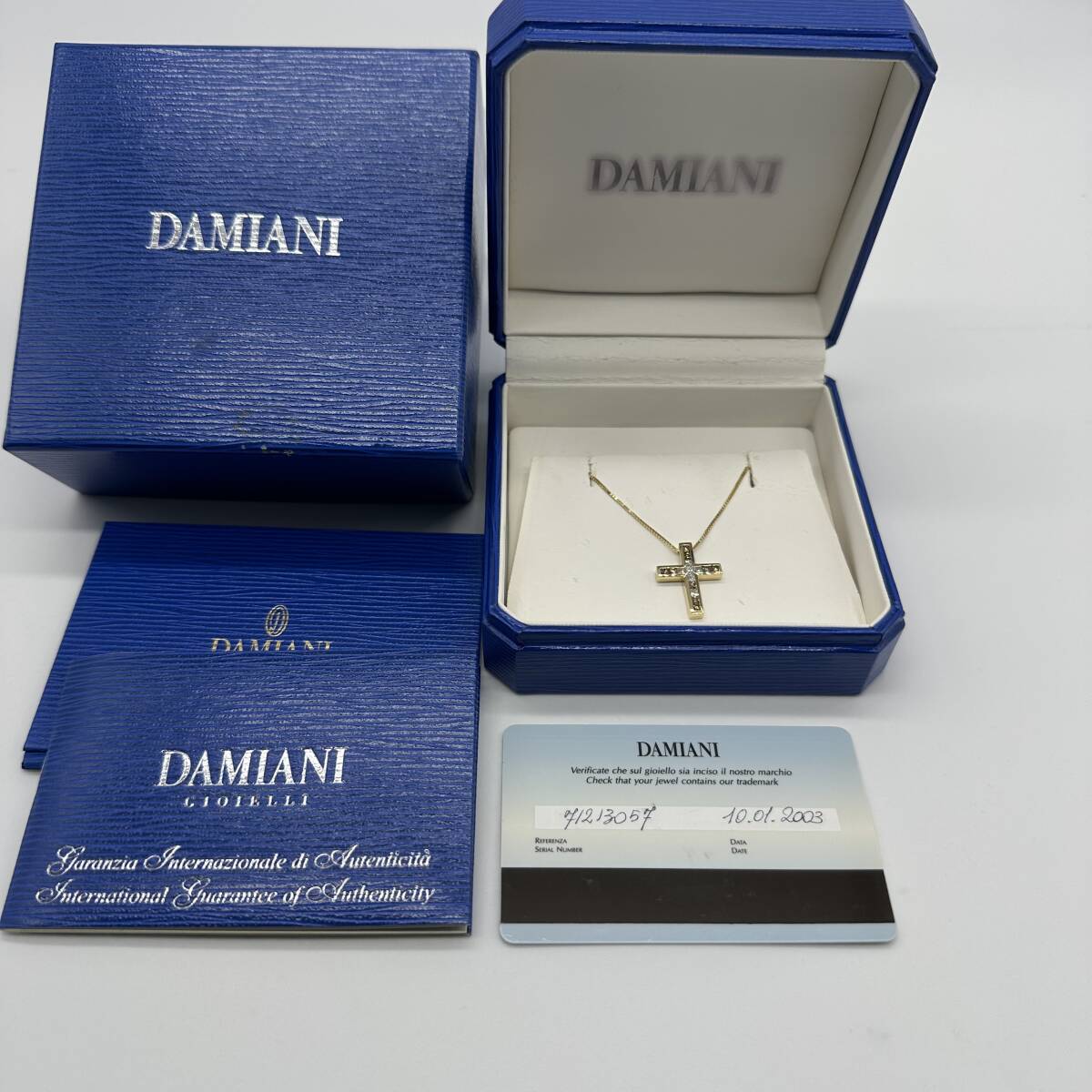 希少 DAMIANI ダミアーニ ベネチアンチェーン イエローダイヤ プリンセスカット 激レア ネックレス 50cm メンズ　レディース 入手困難