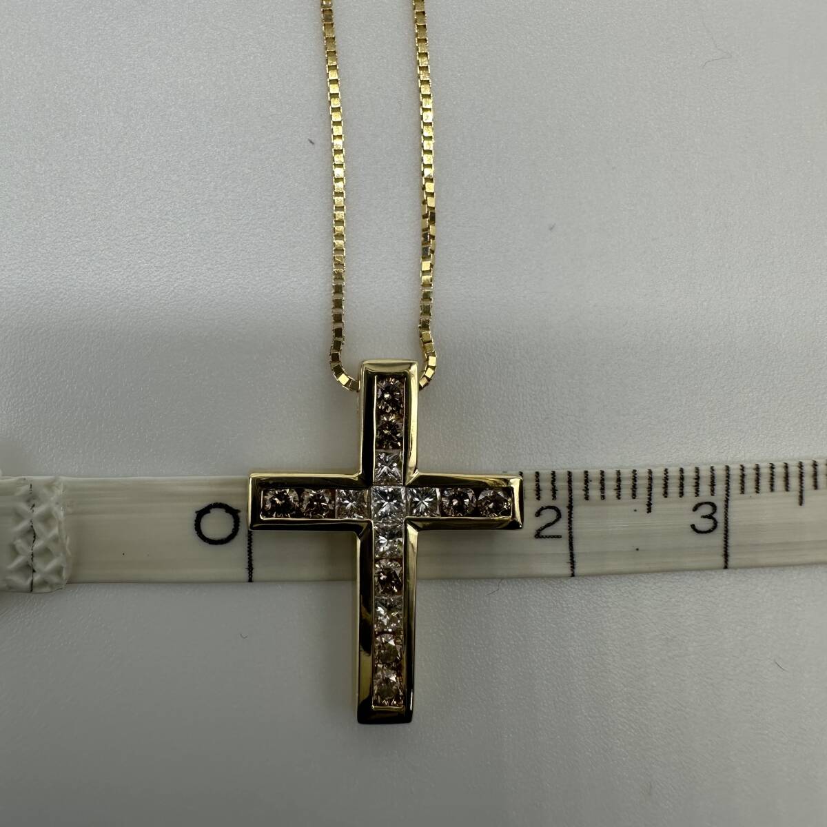 希少 DAMIANI ダミアーニ ベネチアンチェーン イエローダイヤ プリンセスカット 激レア ネックレス 50cm メンズ　レディース 入手困難
