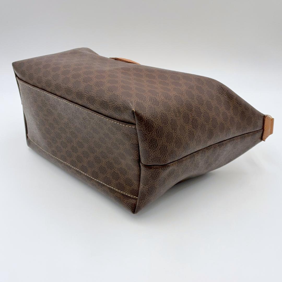 【美品】CELINE マカダム PVC ハンドバッグ トリオンフ ポーチ R2796