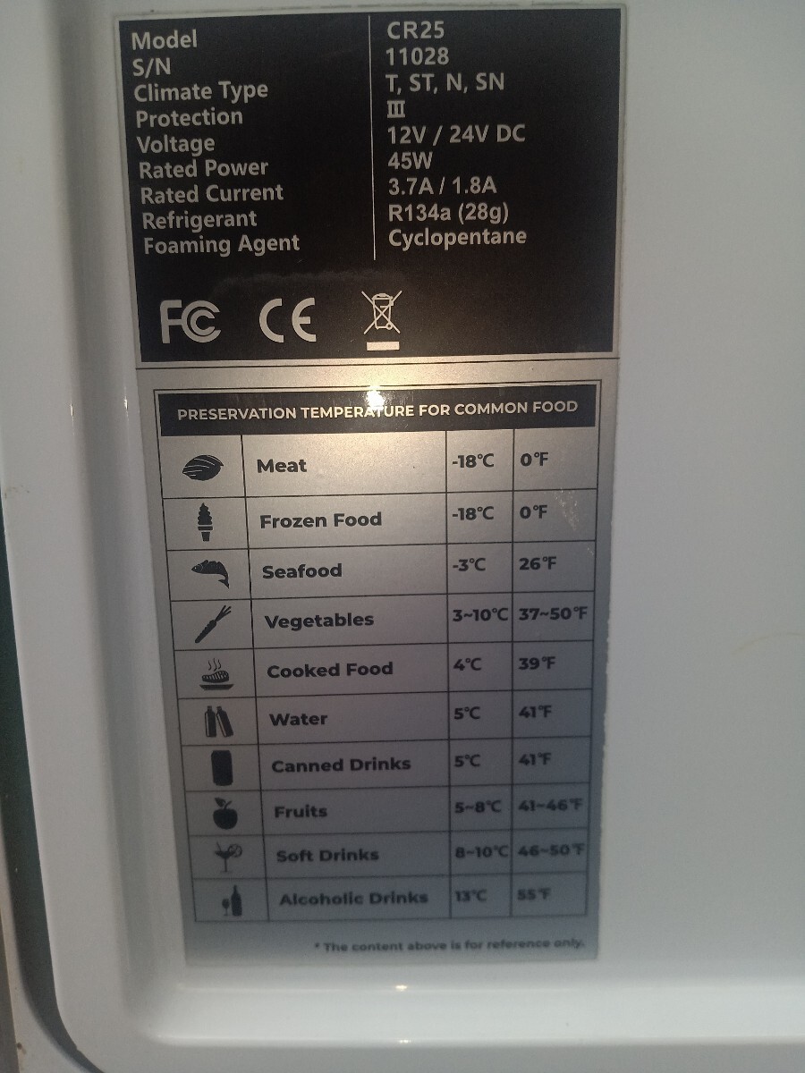 F40C4TMP автомобильный рефрижератор 25L -22*C~10*C внезапный скорость рефрижератор портативный холодильник 