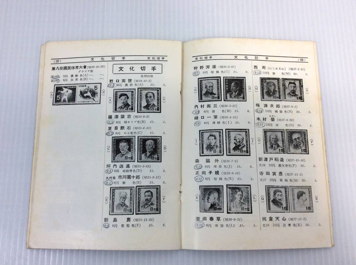 日本郵便切手型録 1954年版 東京郵便切手商組合編集 カタログ　※書(shū)き込みあり【D-03】