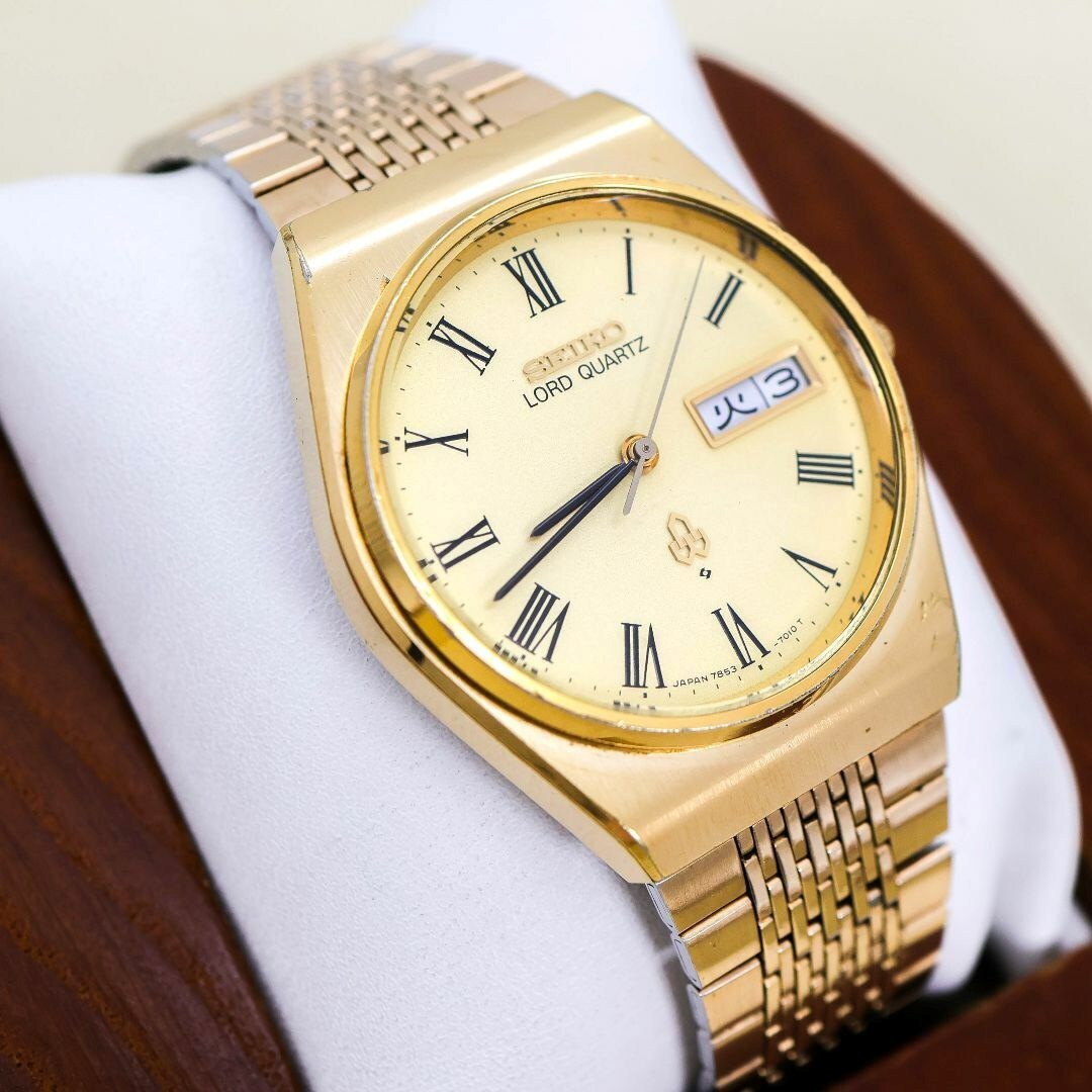 稼働 SEIKO LORD QUARTZ 腕時計 SGP デイデイト 1868 稼働 SEIKO LORD QUARTZ 腕時計 SGP デイデイト 1868