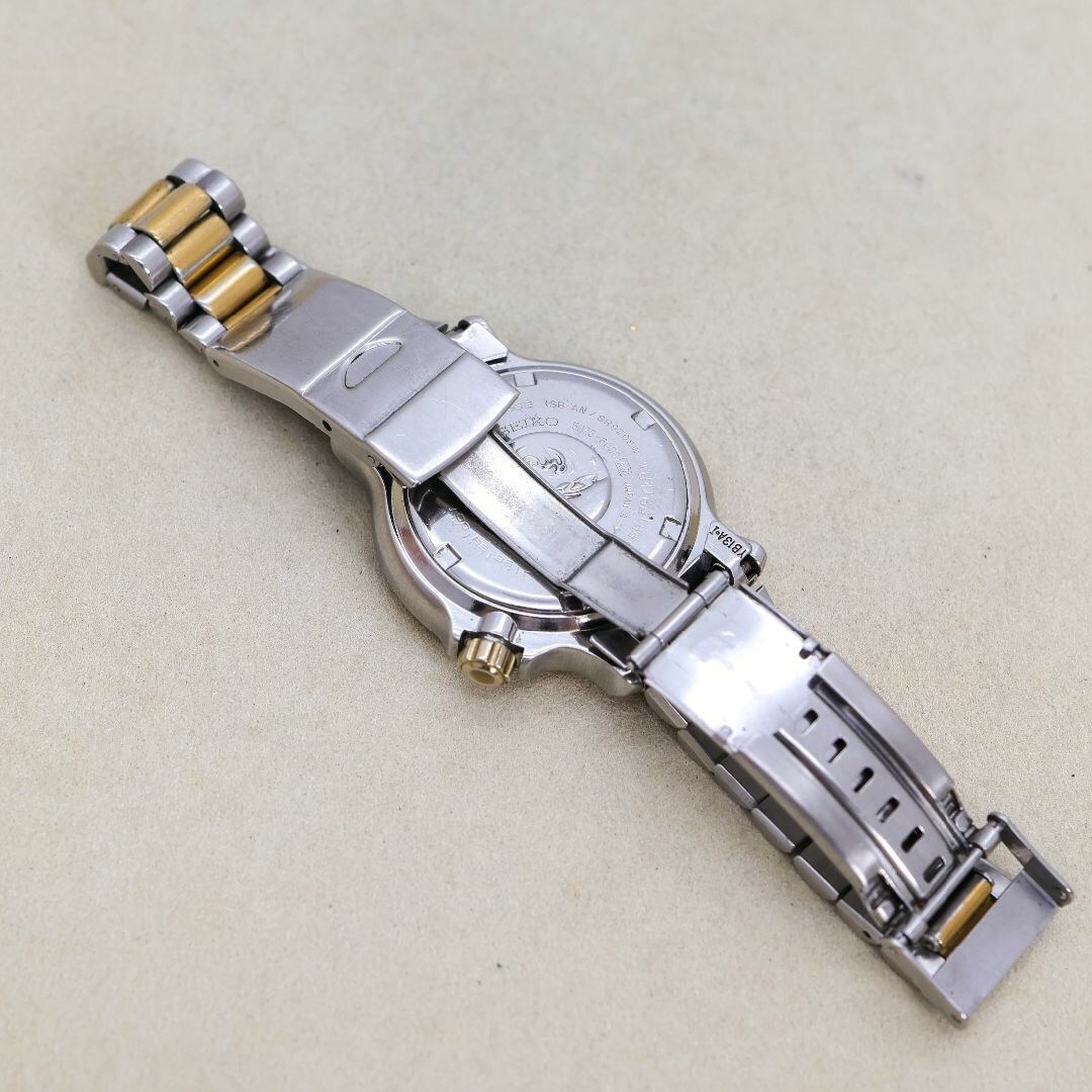稼働 SEIKO SCUBA 腕時計 ゴールド 回転ベゼル 200m防水2052