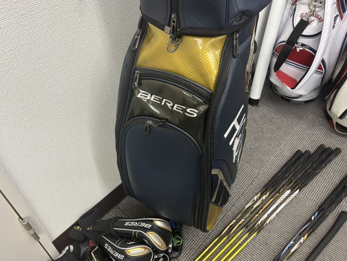 H037-X11-3【引取限定】 HONMA ホンマ キャディバック クラブ まとめ ※畫像參照 現(xiàn)狀品①