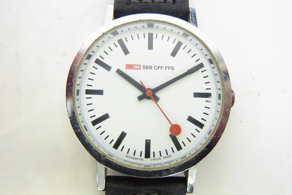 G426-Y38-409◎ MONDAINE モンディーン メンズ クォーツ 腕時(shí)計(jì) 現(xiàn)狀品①◎