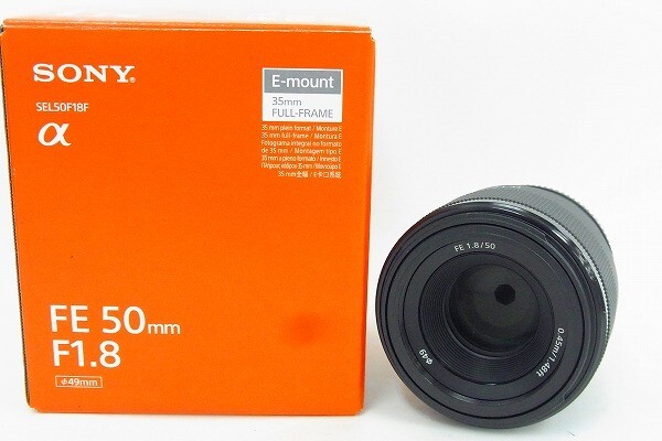 I746-Y31C-76 SONY ソニー FE 50mm F1.8 SEL50F18F カメラレンズ 現(xiàn)狀品②