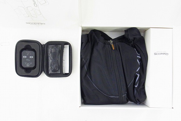 I286-Y37-1816 SIX PAD シックスパッド POWER SUIT パワースーツ Mサイズ 上下セット 現(xiàn)狀品③＠