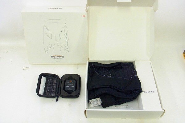 I286-Y37-1816 SIX PAD シックスパッド POWER SUIT パワースーツ Mサイズ 上下セット 現(xiàn)狀品③＠