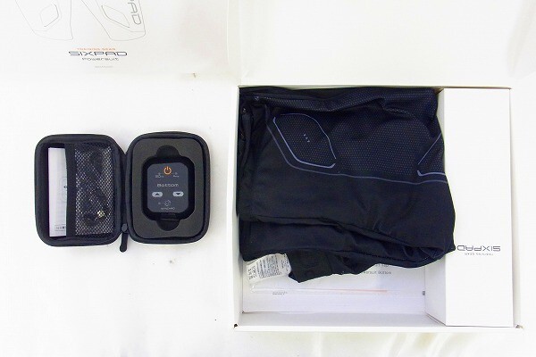 I286-Y37-1816 SIX PAD シックスパッド POWER SUIT パワースーツ Mサイズ 上下セット 現(xiàn)狀品③＠