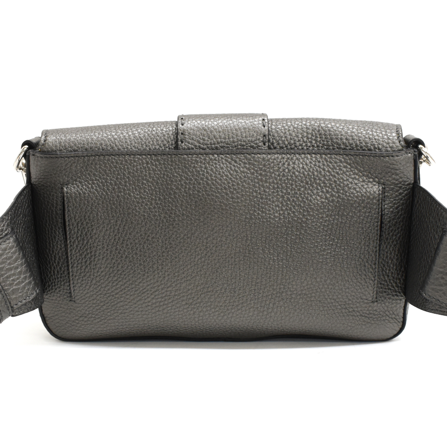 フェンディ 2wayバッグ バゲットフォーメン 7VA472 レザー グレー シルバー金具 FENDI