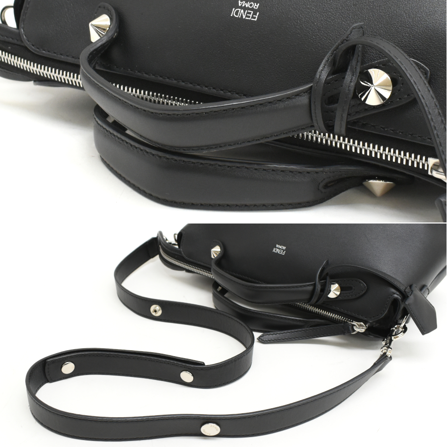 フェンディ バイザウェイ ミディアム 2way ハンドバッグ 8BL124 レザー ブラック FENDI