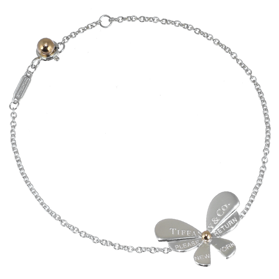 ティファニー リターントゥ ラブ バグズ バタフライ ブレスレット シルバー925 K18ピンクゴールド TIFFANY&CO.