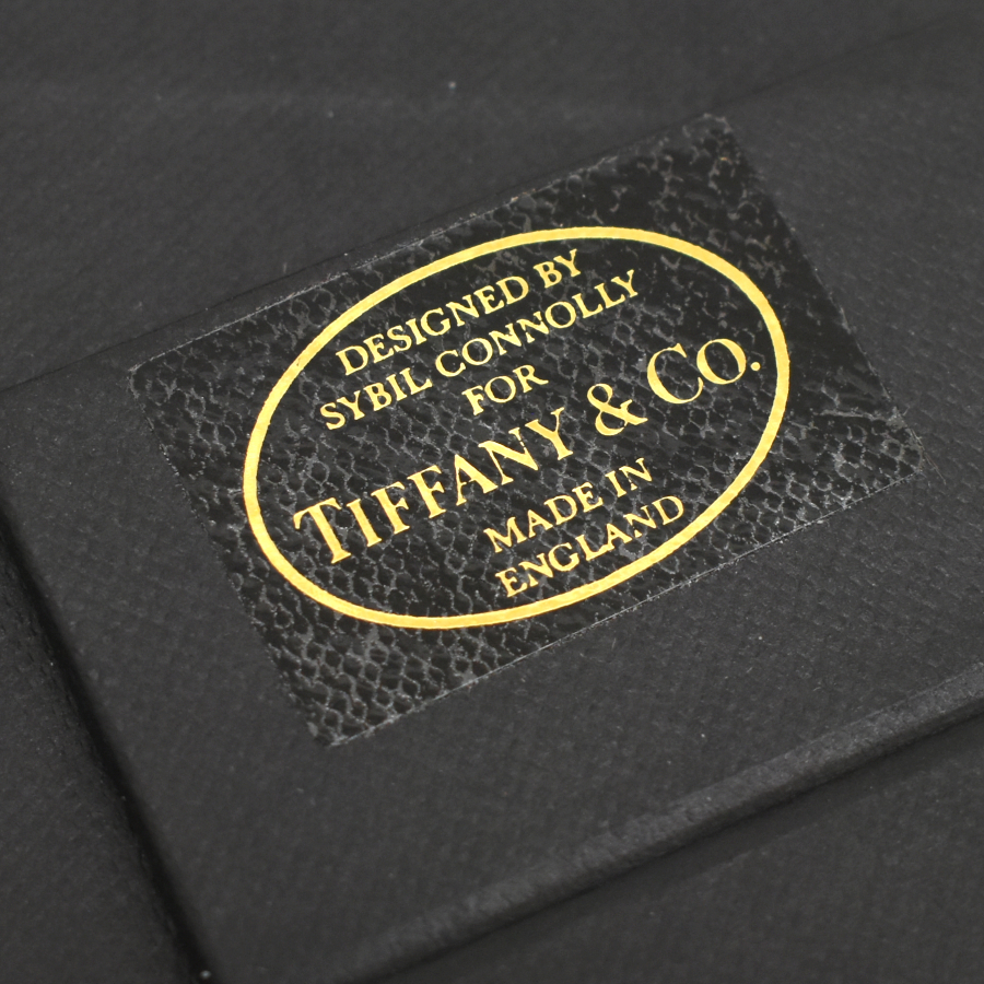 新品同様 ティファニー フォトフレーム 寫真スタンド 寫真立て ウッド ボタニカル ダークブラウン Tiffany&Co.