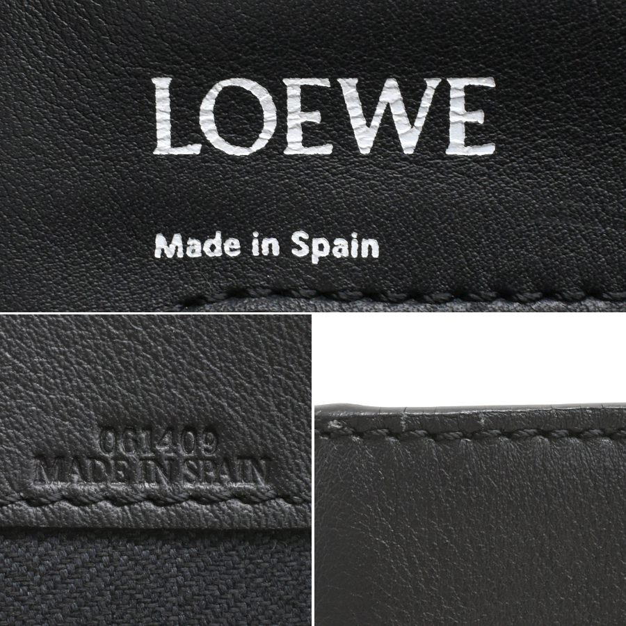 ロエベ イーストウエスト ショッパー トートバッグ レザー ブラック LOEWE East West Shopper Tote