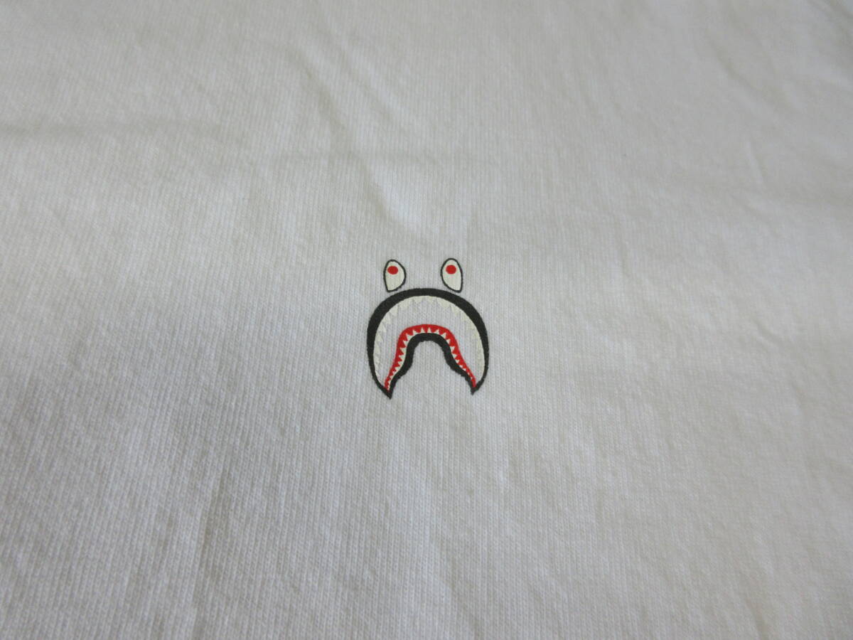 00s A BATHING APE PONR SHARK TEE L Point Of No Return одиночный стежок Shark NIGO BAPE футболка no- одежда Y2K