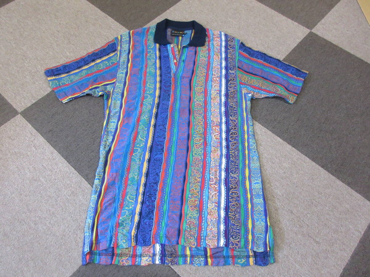 90s COOGI マーセライズドコットン ポロシャツ L～XL オーストラリア制 クージー ヴィンテージ オールド シャツ ラップ ヒップホップ