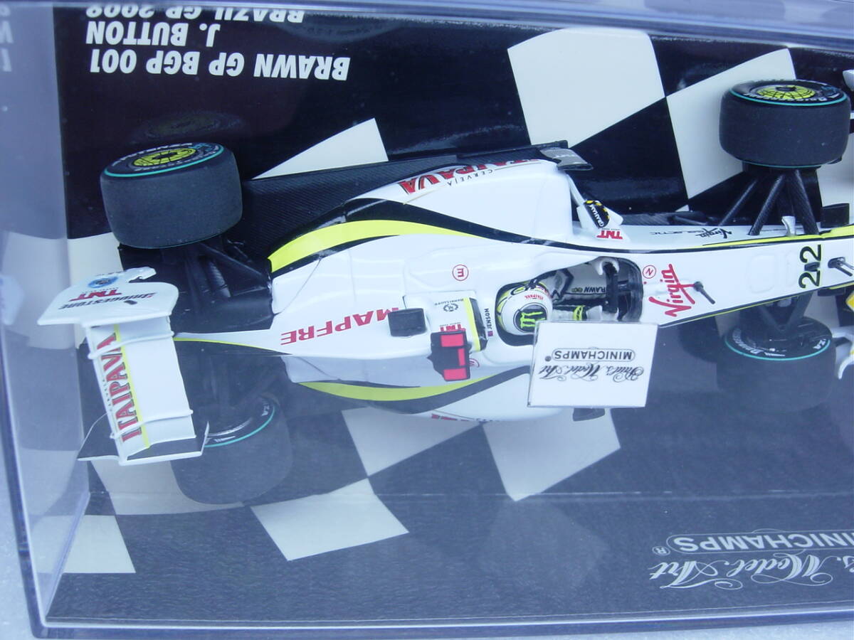 MINICHAMPS 1/43 BRAWN GP BGP001 BRAZIL GP 2009 #22 J.BUTTON ブラウンGP ジェンソン?バトン ブラジルGP ワールドチャンピオン