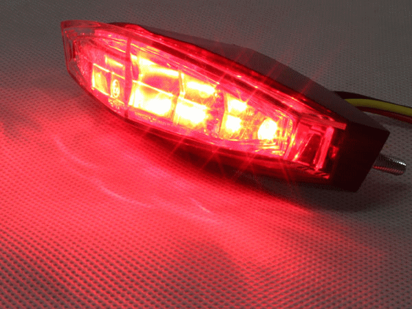 スリムエッジ LEDテールランプ レッド RM125 ジェベル250XC ジェベル200 250SB ストリートマジック