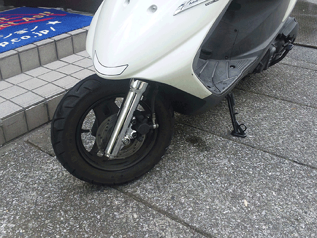 スズキ アドレスV125 メッキ フロント フォークカバー CF46A CF4MA CF4EA アドレスV125G アドレスV125S 外裝部品 カスタムパーツ