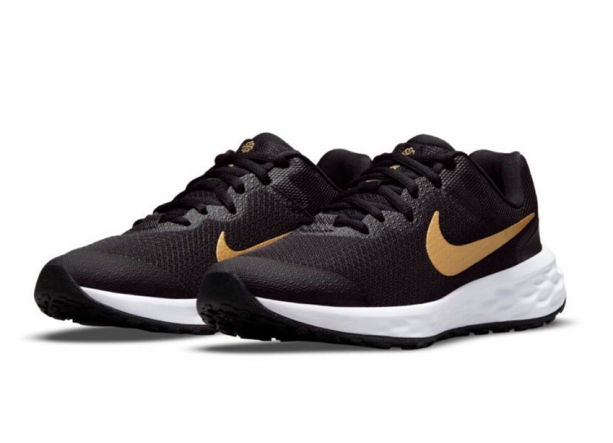 新品未使用★専用箱付き★ナイキ レボリューション 6 ジュニア ロード ランニングシューズ NIKE シューズ Kids DD1096 24㎝