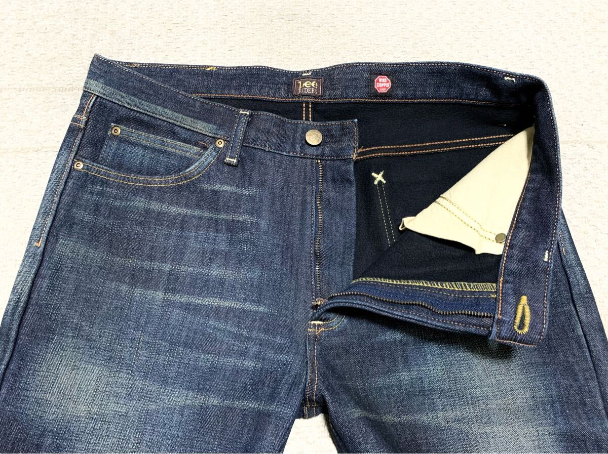未使用:Lee.GORE WINDSTOPPER 搭載 ブーツカット デニム 34(防風(fēng) ライディング パンツ/バイカー/W91股下88/日本制/degner kushitani type)