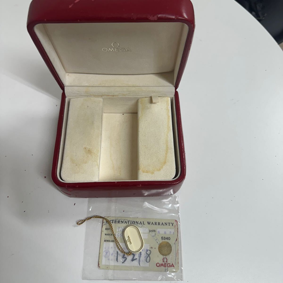 オメガ 時計空箱 (カード付属)2点セット(箱、保証書、付属品